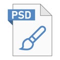 Modern flat design of PSD file icon for web Royalty Free Stock Photo