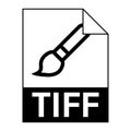 Modern flat design of TIFF file icon for web Royalty Free Stock Photo