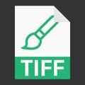 Modern flat design of TIFF file icon for web Royalty Free Stock Photo