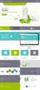 Modern Flat Eco One page website design template. Royalty Free Stock Photo