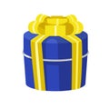 Modern flat Gift icon isolated vector Royalty Free Stock Photo