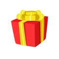 Modern flat Gift icon isolated vector Royalty Free Stock Photo