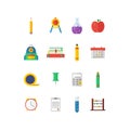 Modern flat icon vector illustration collection
