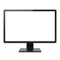 Modern flat screen computer monitor on stand Royalty Free Stock Photo