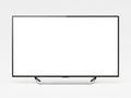 Modern flat screen television on a stand Royalty Free Stock Photo