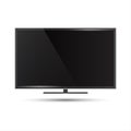 Modern flat screen television Royalty Free Stock Photo