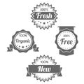 Modern flat shop badges tags stamps Royalty Free Stock Photo