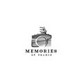 Modern flat silhouette design MEMORIES logo design Royalty Free Stock Photo