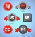 Modern flat style badges and labels Royalty Free Stock Photo