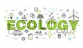 Infographic concept of ecology problem