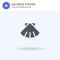 Seashell icon vector, filled flat sign, solid pictogram isolated on white, logo illustration. Seashell icon for Royalty Free Stock Photo