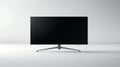 Modern flatscreen television isolated on pristine white background for versatile use Royalty Free Stock Photo