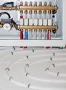 Modern floor heating system. Royalty Free Stock Photo