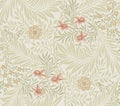 Modern floral seamless pattern for your design. Vector. Background. Royalty Free Stock Photo