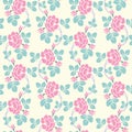 Modern floral seamless pattern for your design. Vector. Background. Royalty Free Stock Photo