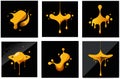 Modern fluidity and abstract amoeba blob shape creating dynamic design forms