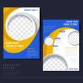 Modern flyer template for business concept