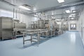 modern food production facility, with automated systems and cutting-edge technology