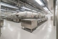 modern food production facility, with automated systems and cutting-edge technology