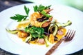 Modern food stylist decorating meal for presentation in restaurant