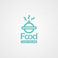 Modern food vector logo template design Royalty Free Stock Photo