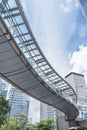 Modern foot bridge Royalty Free Stock Photo