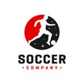 Modern football logo design