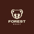 Modern forest beast bear logo design