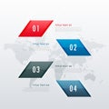 modern four steps business infographic template, can be used for