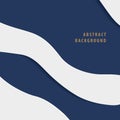 Modern freeform abstract paper cut layer background banner
