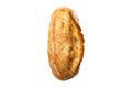 Modern French appetizer: Isolated fresh sliced Fresh baked loaf