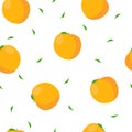 Modern fruits seamless pattern, great design for any purposes. Vector fashion background. Royalty Free Stock Photo