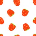 Modern fruits seamless pattern, great design for any purposes. Vector fashion background. Royalty Free Stock Photo