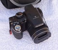 Modern Fujifilm Finepix S digital camera Royalty Free Stock Photo