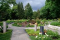 Modern funeral garden in cologne