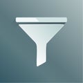 Modern Funnel Icon for Data Filtering and Sales Conversion Royalty Free Stock Photo