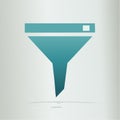 Modern Funnel Icon for Data Filtering and Sorting Royalty Free Stock Photo