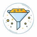 Modern Funnel Icon for Data Filtering and Sorting (1 Royalty Free Stock Photo