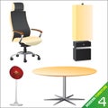 Modern furniture 4 vector