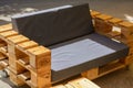 Modern furniture, made of wooden pallets - Upcycling