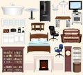 Modern Furniture Vector Kit - For print, web, apps, games, media