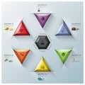 Modern Fusion Triangle And Hexagon Business Infographic Royalty Free Stock Photo