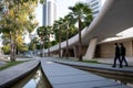 The modern and futuristic architecture of Eleftheria square in Nicosia the capital city of Cyprus