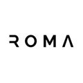 Modern and futuristic logo about roma text