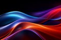 Modern futuristic neon light effect background and Colorful abstract neon 3D waves technology concept Royalty Free Stock Photo