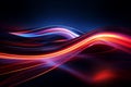 Modern futuristic neon light effect background and Colorful abstract neon 3D waves technology concept Royalty Free Stock Photo