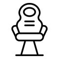 Modern gamer chair icon outline vector. Room gaming