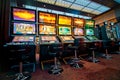 Modern gaming machines in the Casino. New Slots