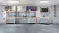 Modern garage interior. Royalty Free Stock Photo