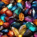 Modern Gemstones Seamless Fine Detail AI Generated